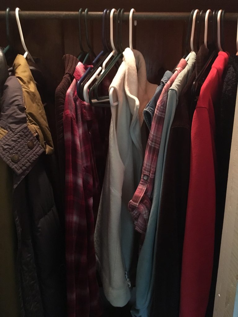 reducing the clothes in the closet