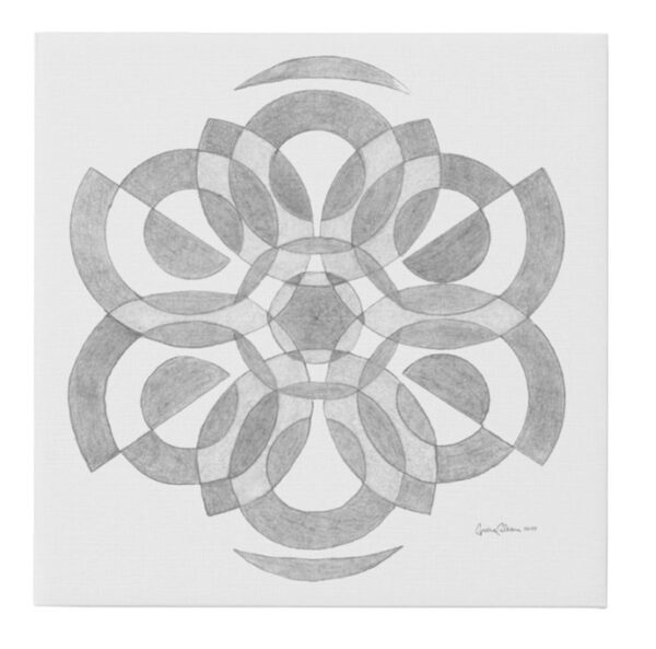 sage mandala canvas print